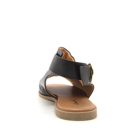 Black Open Toe Mule Sandals Size 10 - Picture 4 of 4